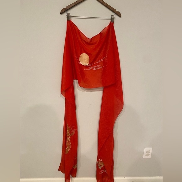 Oriental Shawl/Wrap/Decorative Scarf - Picture 2 of 6